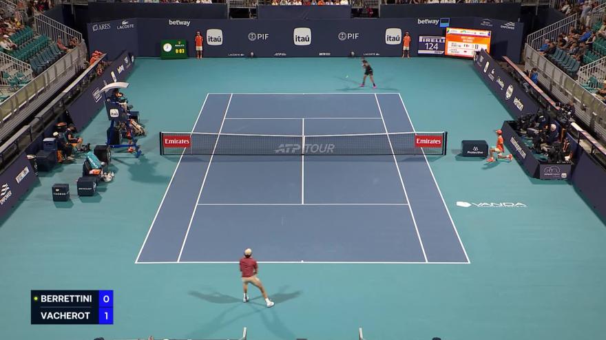 Berrettini ci prova, ma il ritmo di Vacherot è altissimo: ecco come ha perso a Miami