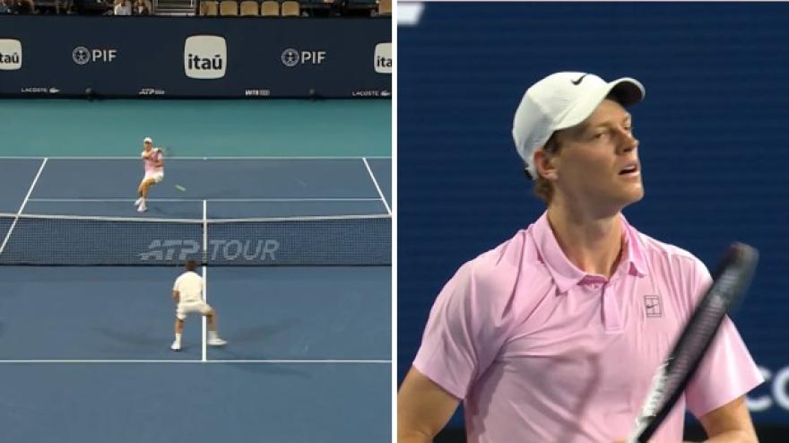 Sinner da videogioco contro Moutet: gli highlights