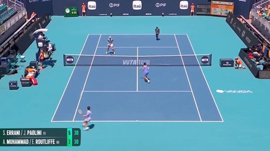 Errani-Paolini in semifinale a Miami, battute Muhammad- Routliffe: gli highlights