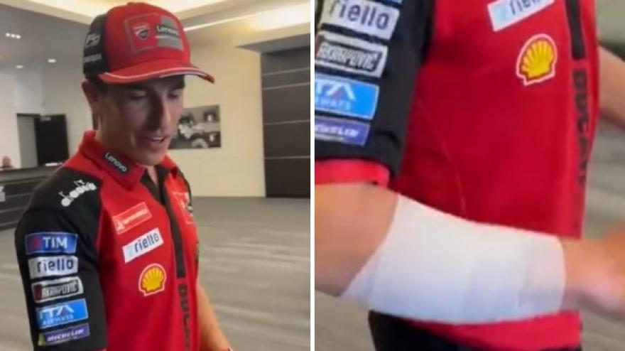 Gp Austin, Marquez dopo la caduta: "Forte colpo nel muro, è andata bene"