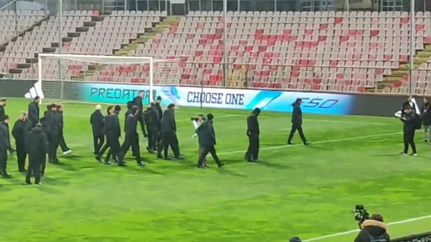 Bosnia-Italia, il walk around della Nazionale dentro lo stadio di Zenica