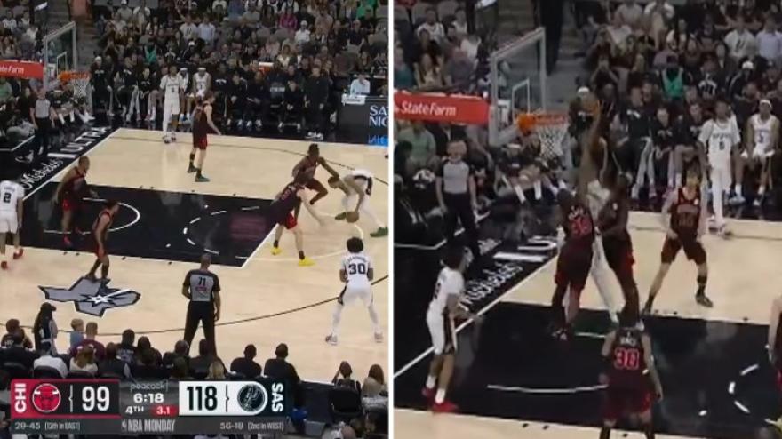 Nba top 5: Wembanyama, la schiacciata inizia prima della linea del tiro libero