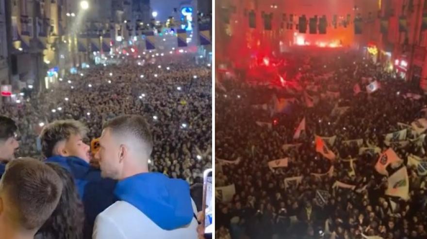 Bosnia-Italia, una marea umana acclama Dzeko: il tributo è da pelle d'oca