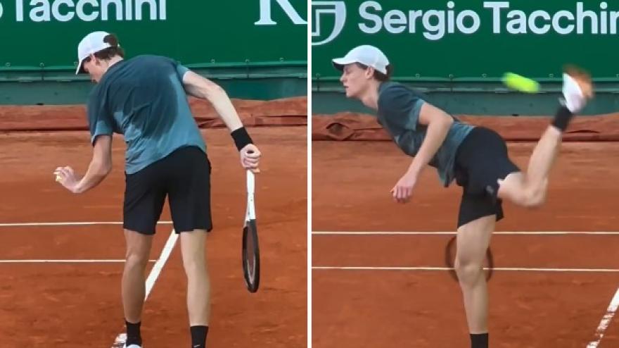 Monte Carlo, che numero di Sinner: colpisce la risposta con la mossa dello scorpione