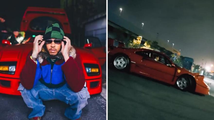 Hamilton, drift da paura a Tokyo! E nella sua Ferrari c'è un'ospite speciale