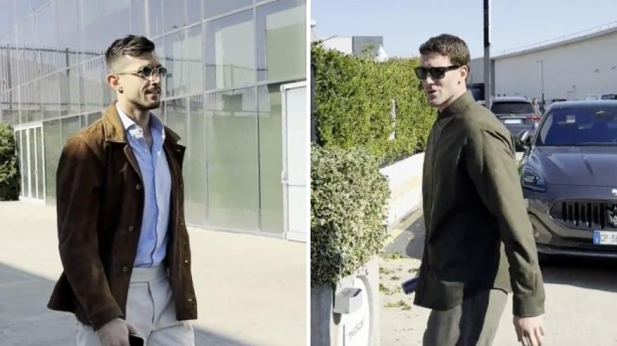 Vlahovic e Perin arrivano al J Medical per i controlli: il video