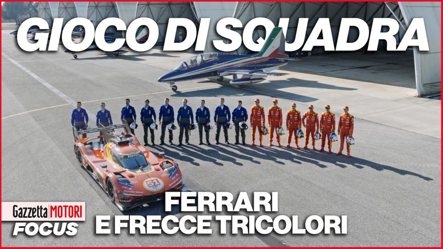 Frecce Tricolori e Ferrari nel Wec, giochi di squadra vincenti