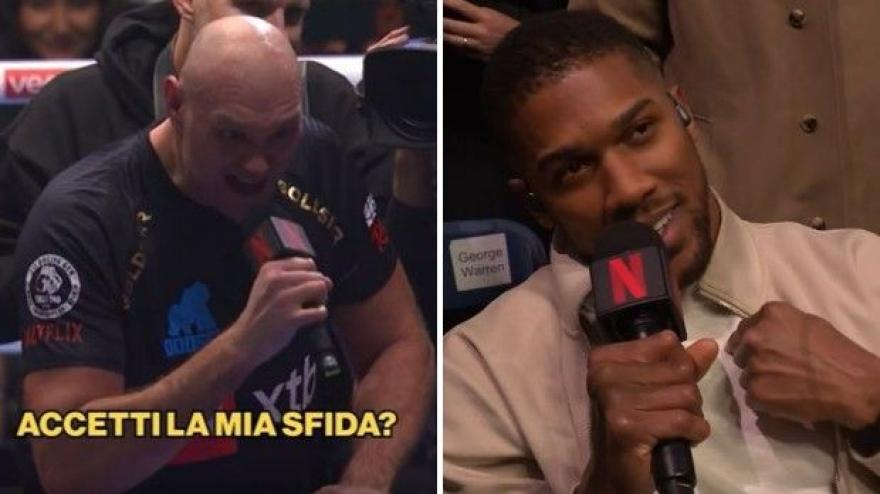 Tyson Fury sfida Anthony Joshua: il botta e risposta tra i due è epico