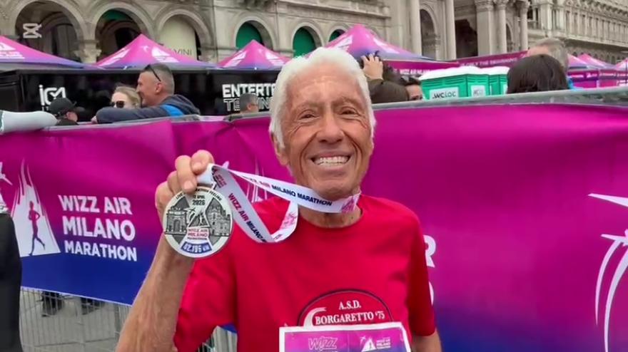 Damato, il 90enne da record alla Maratona di Milano: "Non sono neanche stanco!"