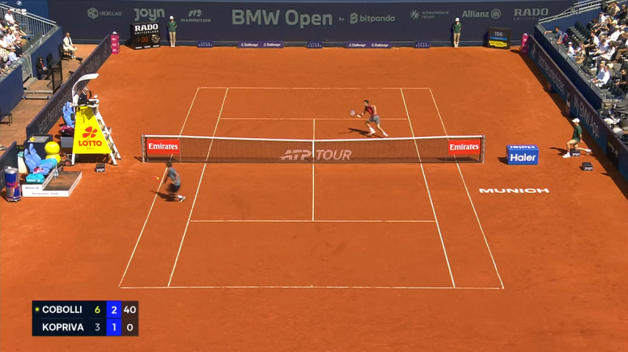 Cobolli batte Kopriva: highlights Atp Monaco