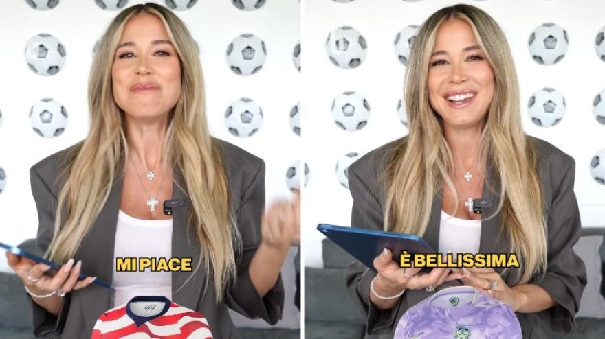 Diletta Leotta vota le maglie del Mondiale: Germania approvata, il Brasile...