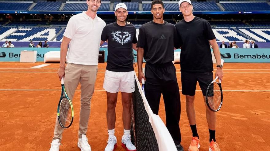 Sinner-Bellingham VS Nadal-Courtois: al Bernabeu arbitra Florentino Perez!