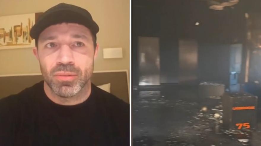 De Carolis in lacrime: “Hanno distrutto e dato fuoco alla mia palestra”