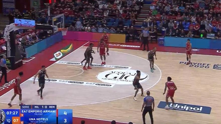 Olimpia Milano-Reggio Emilia gara-2 77-65: gli highlights