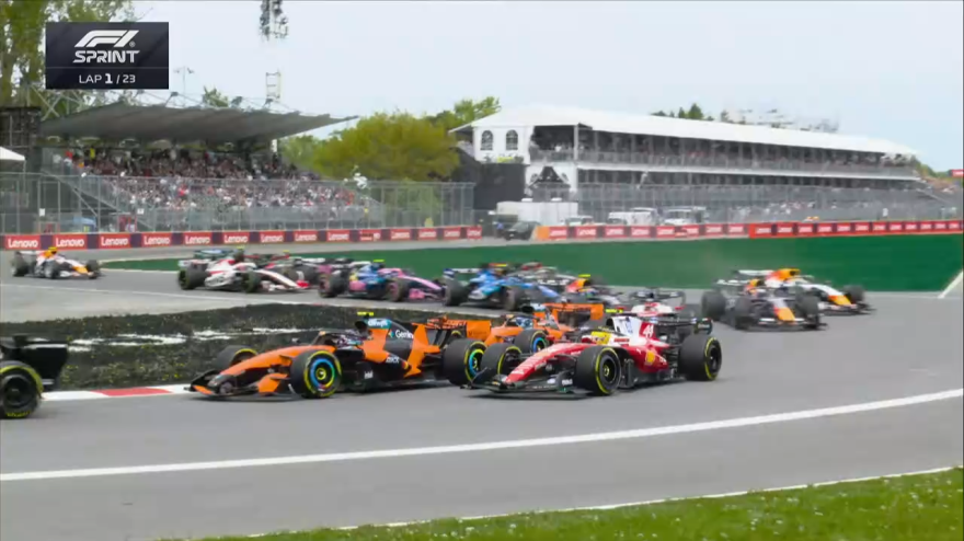 f1 la partenza della sprint in canada hamilton aggressivo da Gazzetta.it f1 la partenza della sprint in canada hamilton aggressivo