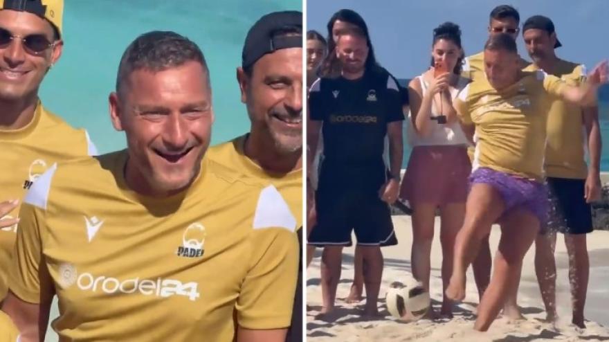 Totti da impazzire alle Maldive: magia impossibile sulla sabbia