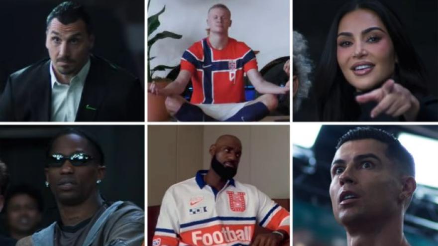 Ibra con CR7, Lebron, Travis Scott e Kim Kardashian: Nike, lo spot è clamoroso!