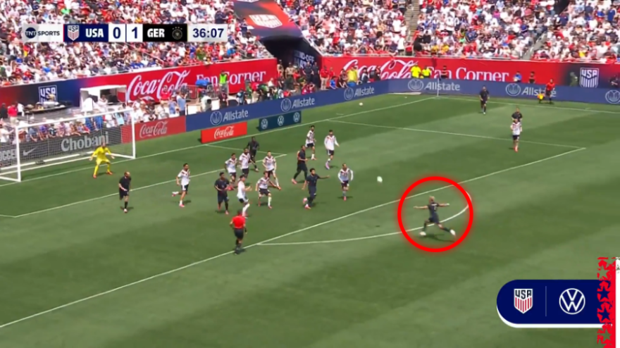 Il gol più bello del pre-Mondiale: Robinson al volo in Usa-G