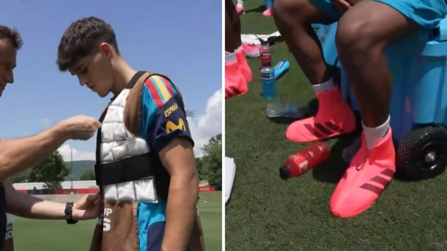 Spagna ai Mondiali con gilet e scarpe di ghiaccio: come funzionano