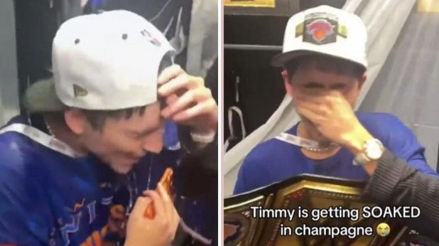 chalamet scatenato con i knicks doccia di champagne negli spogliatoi da Gazzetta.it chalamet scatenato con i knicks doccia di champagne negli spogliatoi