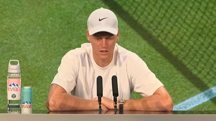 Wimbledon, Sinner: "Abbiamo cambiato qualcosa per il caldo"