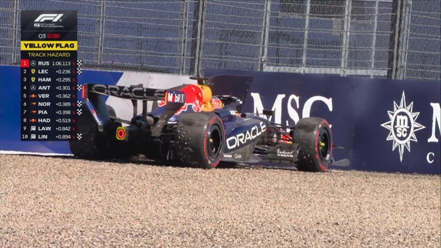 VIDEO F1, qualifiche Austria: pole Russell con Verstappen a muro