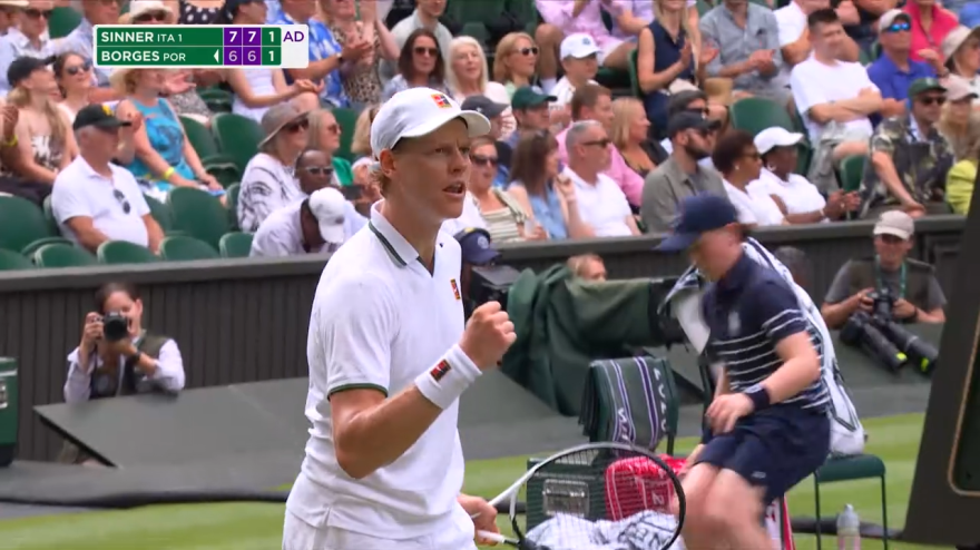 Wimbledon, Sinner danza sull'erba: gli highlights della vittoria su Borges