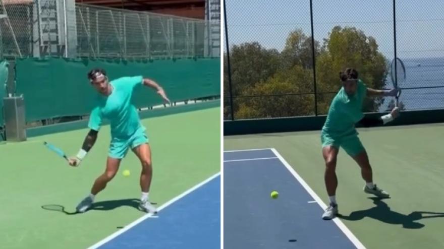 musetti infortunio alle spalle ritmo impressionante in allenamento da Video.gazzetta.it musetti infortunio alle spalle ritmo impressionante in allenamento