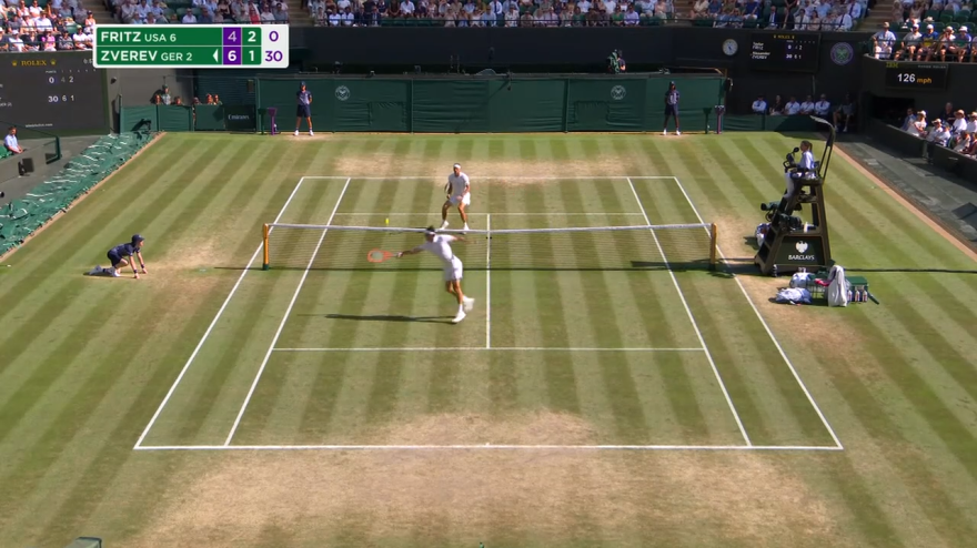 wimbledon o racchettoni l insolito scambio a rete tra zverev e fritz da Video.gazzetta.it wimbledon o racchettoni l insolito scambio a rete tra zverev e fritz