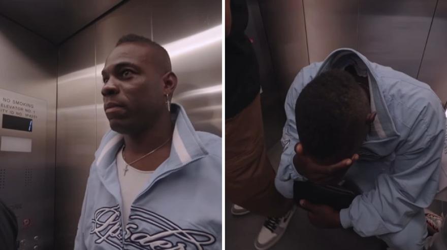Balotelli bloccato in ascensore: Enock ride, Mario va nel panico