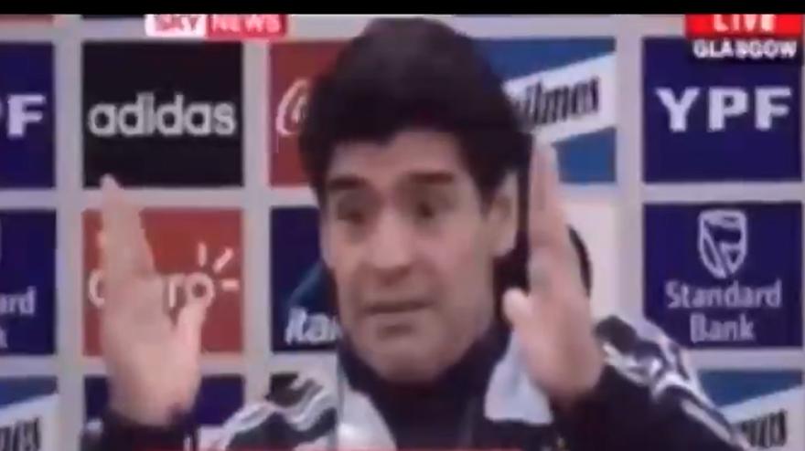 "La Mano de Dios? Il vostro gol nel 66'...": la risposta di Maradona nel 2008