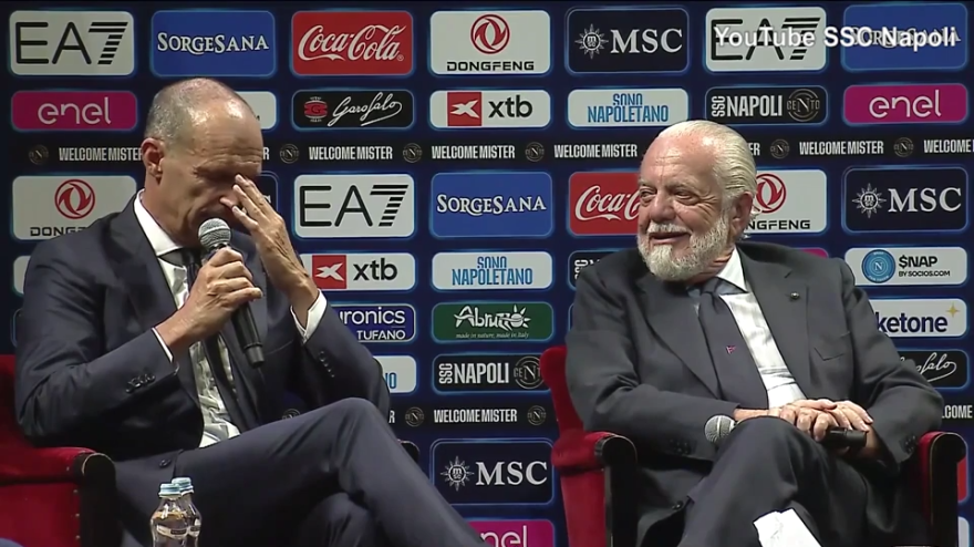 allegri si commuove ricordando una telefonata di de laurentiis il motivo 232 toccante da Video.gazzetta.it allegri si commuove ricordando una telefonata di de laurentiis il motivo 232 toccante