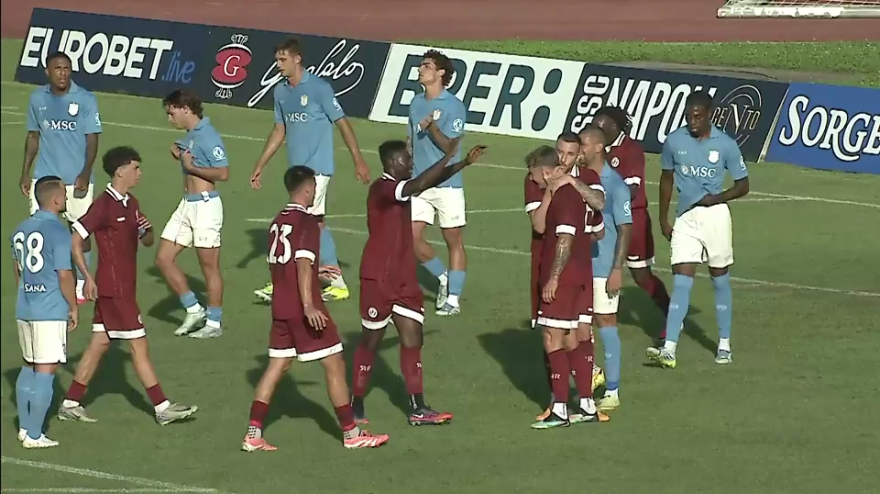 L'Arezzo rovina l'esordio di Allegri: 3-1 in amichevole al Napoli, gli highlights