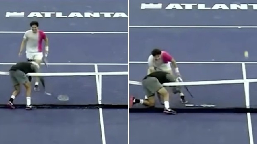 Il punto più divertente dell'anno? Kyrgios, super tweener ma poi... cade in rete!