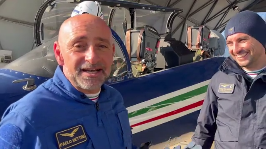 Bettini pilota delle Frecce Tricolori per un giorno: "Esperienza unica e irripetibile"