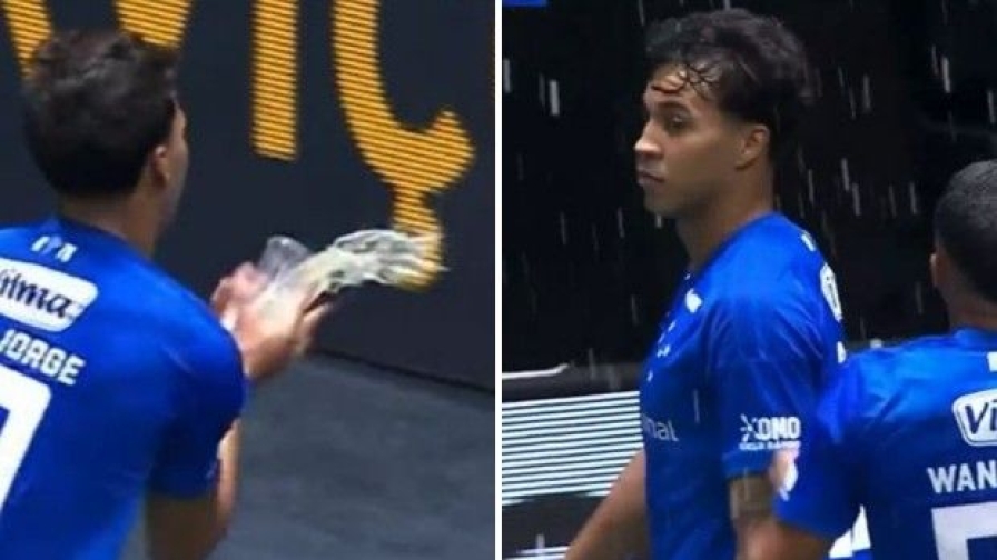 Kaio Jorge, esultanza iconica: segna, prende al volo una birra dai tifosi e...