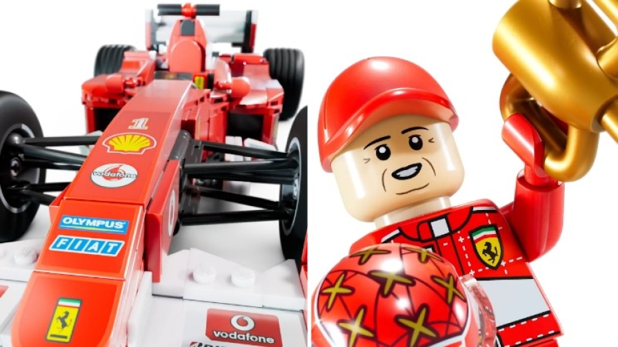 Lego lancia l'iconica F2004 di Schumacher: l'annuncio con la voce del figlio Mick