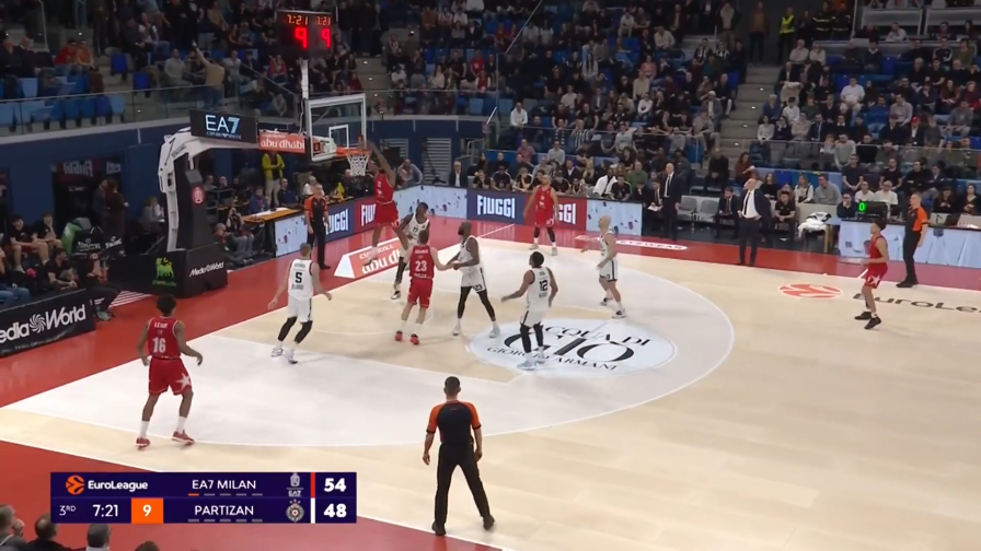 Olimpia-Partizan 85-79, highlights. LeDay incontenibile: ne fa 20 e trascina Milano