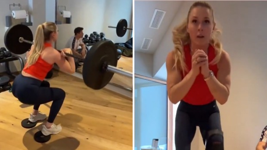 Lindsey Vonn da non credere: crociato rotto ma si allena così!