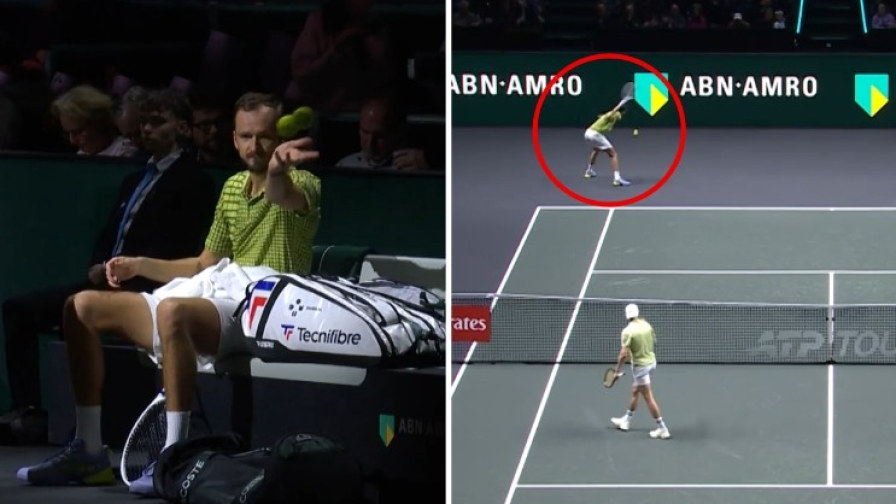 Medvedev da non credere, si arrabbia con... le palline: ecco perché