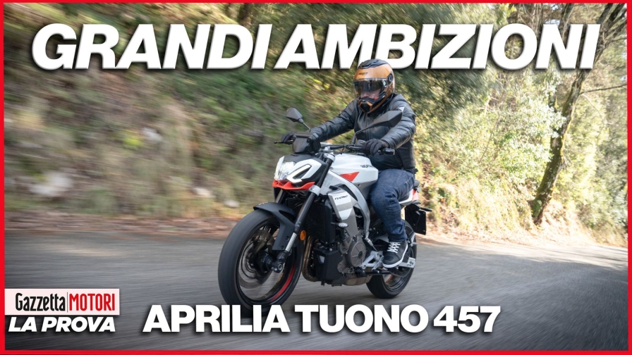 Aprilia Tuono 457, la naked agile e compatta con stile racing: la prova