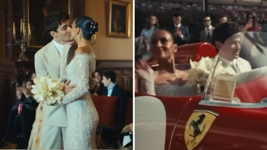 Matrimonio Leclerc, il dietro le quinte fa sognare: la Ferrari è un pezzo da museo!