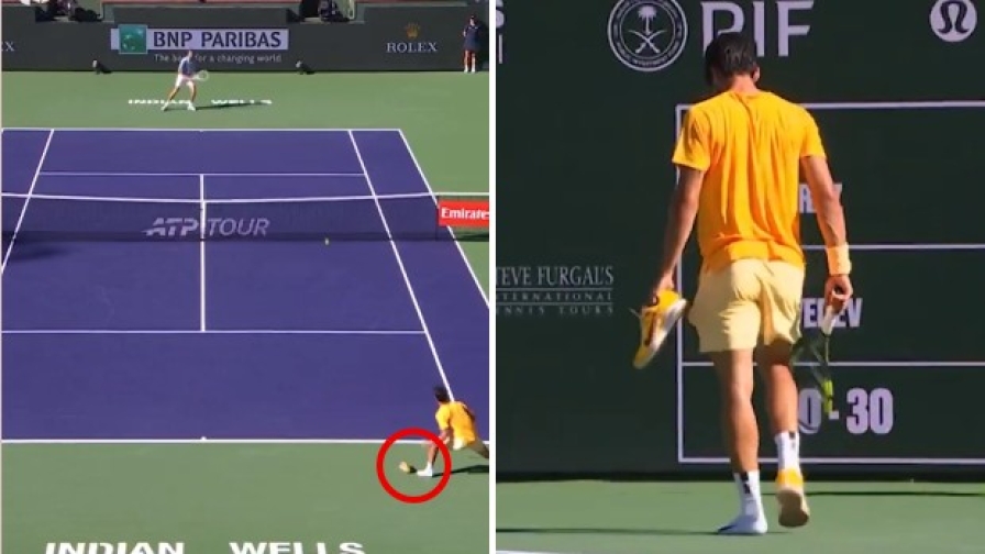 Medvedev fa impazzire Alcaraz e lui... perde le scarpe!