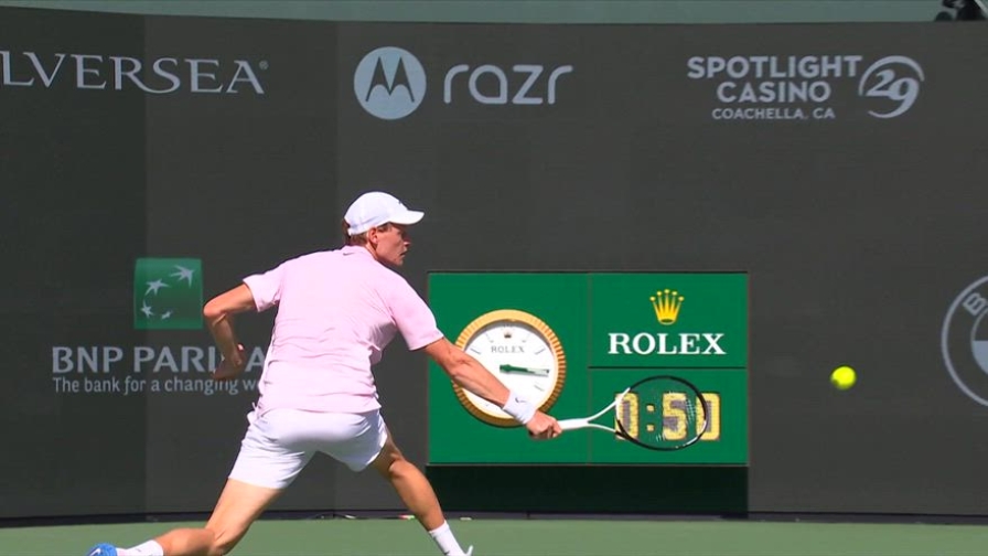 Sinner, ma come hai fatto? Il passante a una mano è irreale