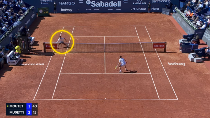 Musetti, punto del torneo con Moutet: highlights Barcellona