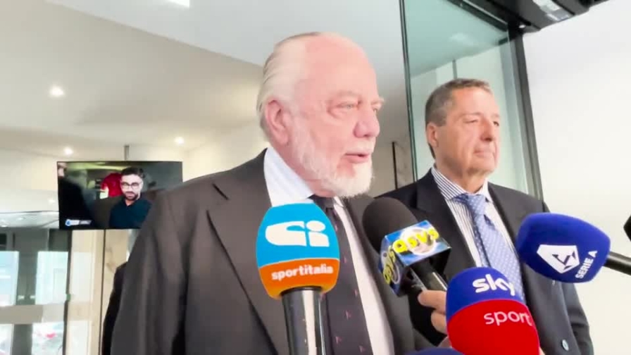 De Laurentiis boccia Abete: "Si risentirà delle mie parole ma è inadatto"