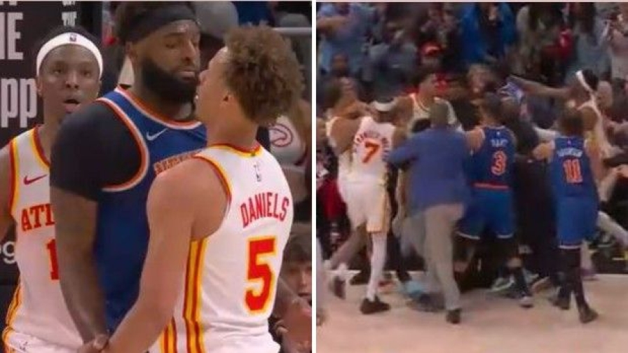 NBA, rissa in Hawks-Knicks: Daniels e Robinson vanno alle mani