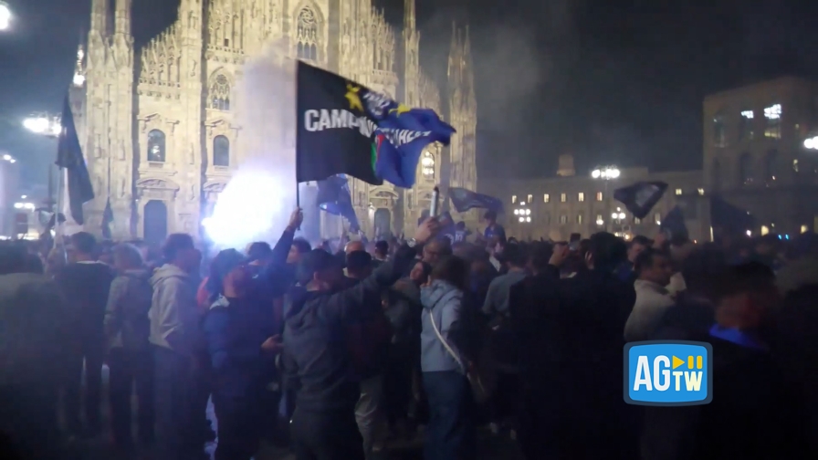 Scudetto Inter, fuochi d’artificio e fumogeni: in migliaia in Duomo per la vittoria
