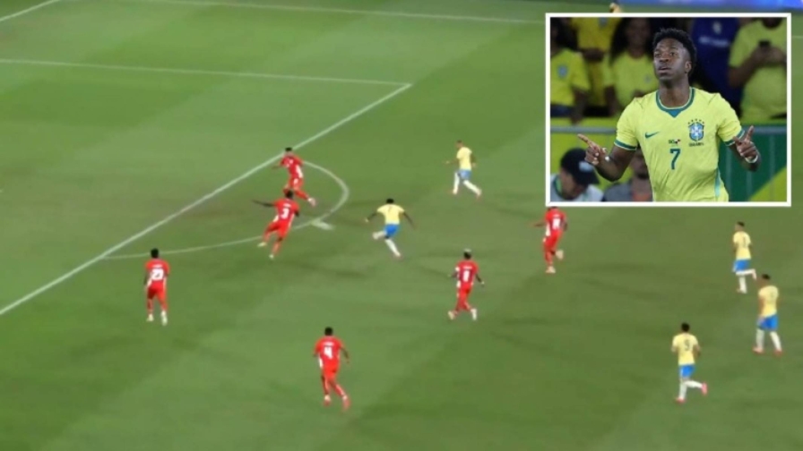 Brasile-Panama, Vinicius è già in formissima: gol strepitoso dopo solo un minuto