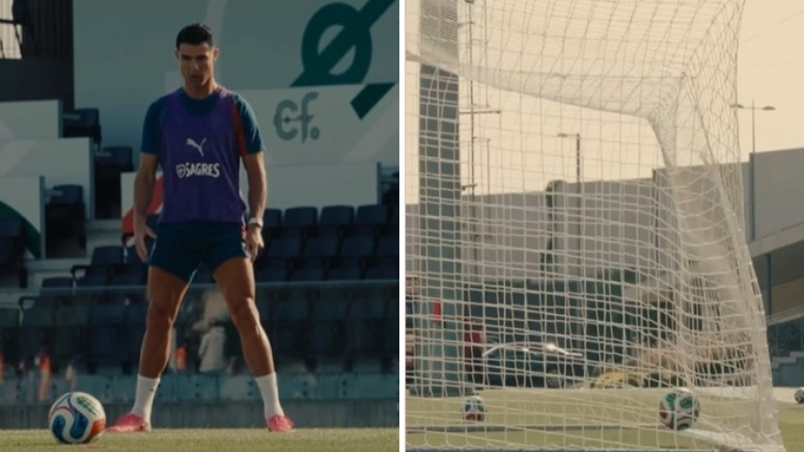 Ronaldo scalda il piede: la sua sessione di punizioni fa sognare il Portogallo